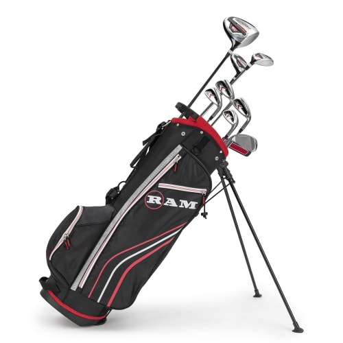 Ram Golf Accubar Golf Clubs Set - Graphite Shafted Woods, Steel Shafted Irons - Mens Right Hand - Stiff Flex