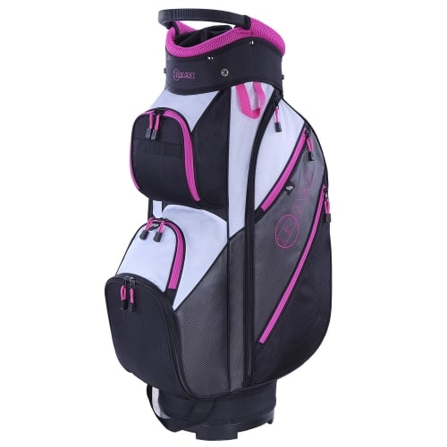 Ram Golf Lightweight Ladies Trolley Bag with 14 Way Dividers Grey/Pink
