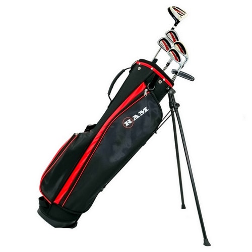 Ram Golf SGS Mens -1" Golf Clubs Set with Stand Bag - Steel Shafts