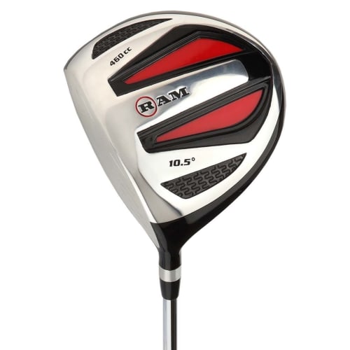 Ram Golf SGS 460cc Driver - Mens Left Hand - Headcover Included - Steel Shaft 