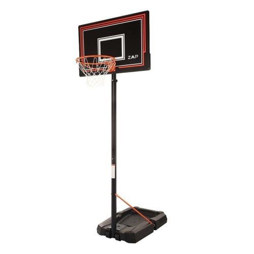 OPEN BOX ZAAP Portable Basketball Hoop System - Full Adult Size - Adjustable Height - With Wheels