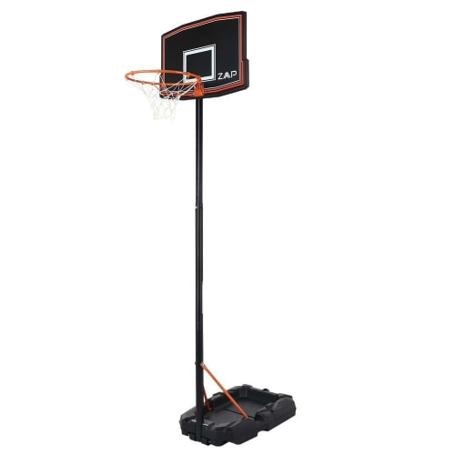 ZAAP Junior Youth Basketball Hoop Outdoor System - Adjustable Height Backboard - Portable with Wheels