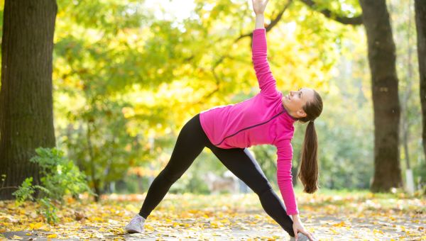 triangle yoga pose