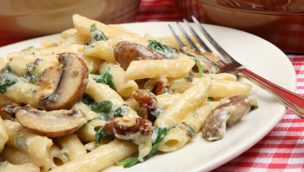 penne pasta with mushrooms