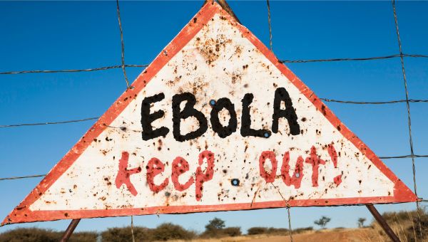 ebola, ebola sign, ebola warning sign, quarantine
