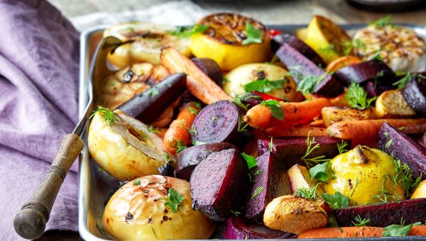 fresh vegetables, cooked veggies, baked vegetables, colorful veggies, carrots, beets, squash