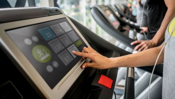 changing speed on treadmill