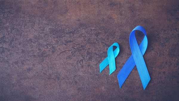 Blue ribbons for colon cancer