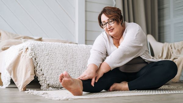 woman stretching