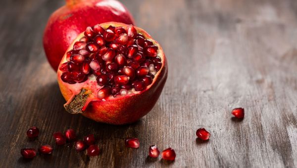 pomegranate with seeds