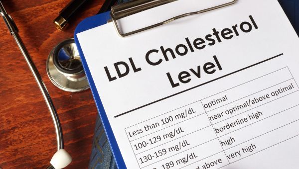 clipboard with LDL cholesterol levels