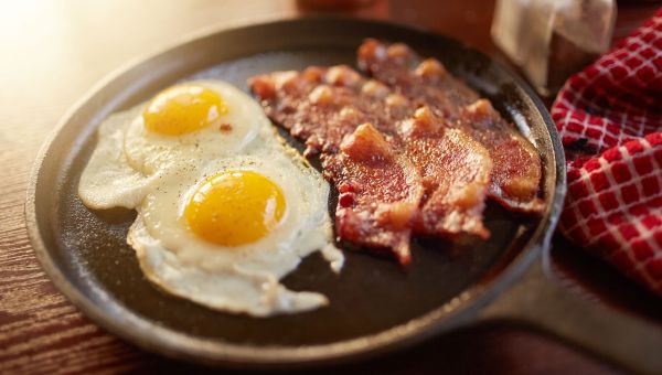 bacon and eggs