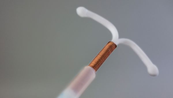 An IUD device used for birth control.