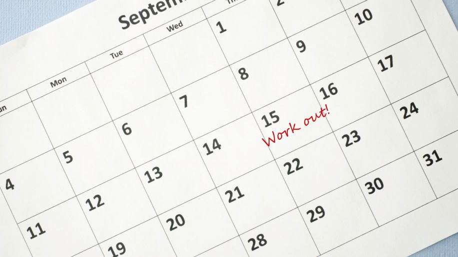View of a calendar.