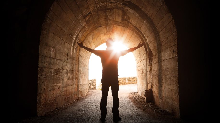 light at the end of the tunnel, tunnel, light, hope