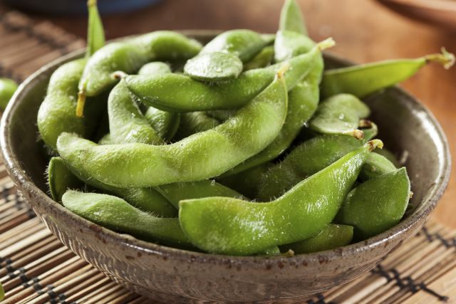 Green Organic Edamame with sea salt