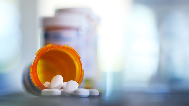 spilled pill bottle