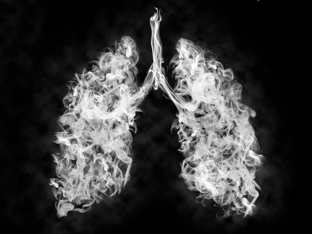 Lungs made of smoke