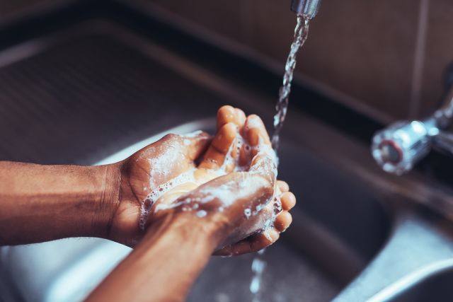 Use hand sanitizer if you cannot wash your hands, and pack moisturizer to apply after using hand sanitizer.