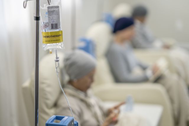 People being treated for cancer receive chemotherapy. Chemotherapy drugs are a commonly-used treatment for mantle cell lymphoma.