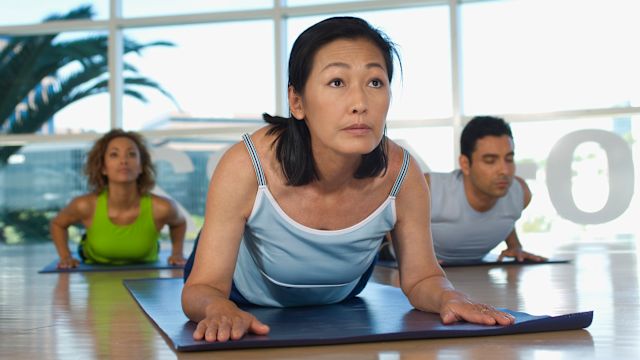 Yoga Class at Health Club