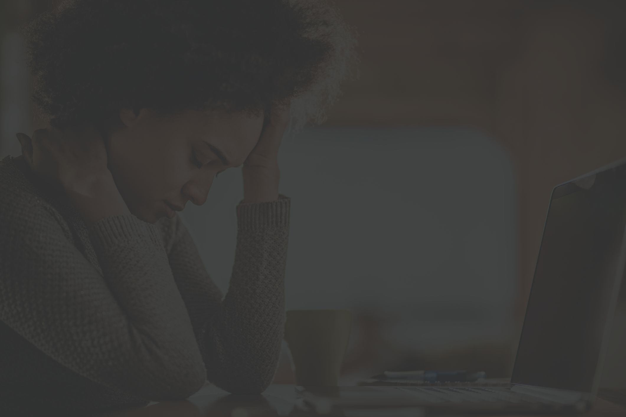 Shot of a young woman having a stressful day at work