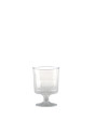 5 oz Clear Fluted Classic Footed Wine Glasses
