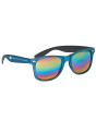 Personalized Woodtone Mirrored Malibu Sunglasses