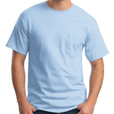 Hanes Tagless 100% Cotton T-Shirt w/Pocket