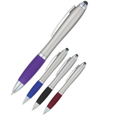Custom Silver Satin Stylus Pen