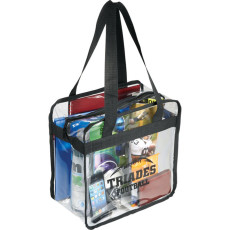 Customizable Game Day Clear Zippered Safety Tote