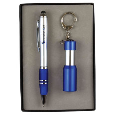Custom Stylus Pen & LED Flashlight/Bottle Opener Gift Set