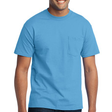 Port & Company - 50/50 Cotton/Poly T-Shirt with Pocket (Apparel)