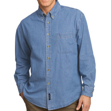Port & Company - Long Sleeve Value Denim Shirt (Apparel)