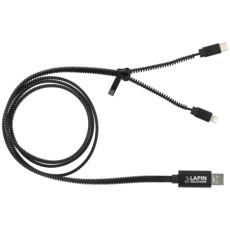 Zipper 3-in-1 Charging Cable