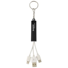 3-in-1 Light Up Charging Cables On Key Ring