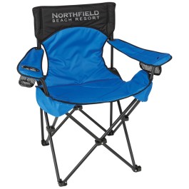 Deluxe Padded Folding Chair with Carrying Bag
