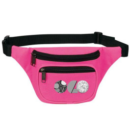 Custom Fanny Packs With 3 Zippered Compartments - 600D Polyester