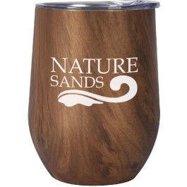 12 oz. Woodgrain Alexander Stemless Wine Cup