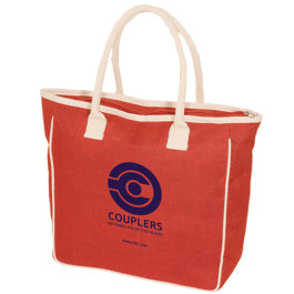 Personalized Seville Jute/Canvas Tote