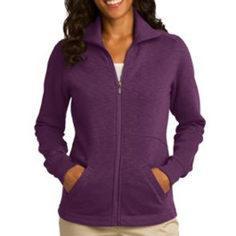 Port Authority Ladies Slub Fleece Zip Jacket