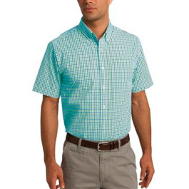 Port Authority Short Sleeve Gingham Shirt