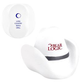 Imprinted Cowboy Hat Stress Reliever