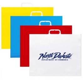 17.5 x 15.5 Rigid Snap Handle Plastic Shopping Bag