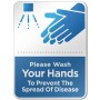 6" X 8" Hand Wash Reminder Sign