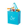 Shiny Laminated Non-Woven Tropic Shopper Tote Bag