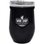 8 oz. Glass And Stainless Steel Wine Tumbler