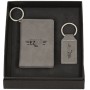 Wallet & Keychain Leatherette Set