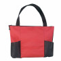 Imprinted Double Pocket Zippered Tote Bag
