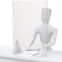 1/4" Large Distancing Barrier With Acrylic Legs